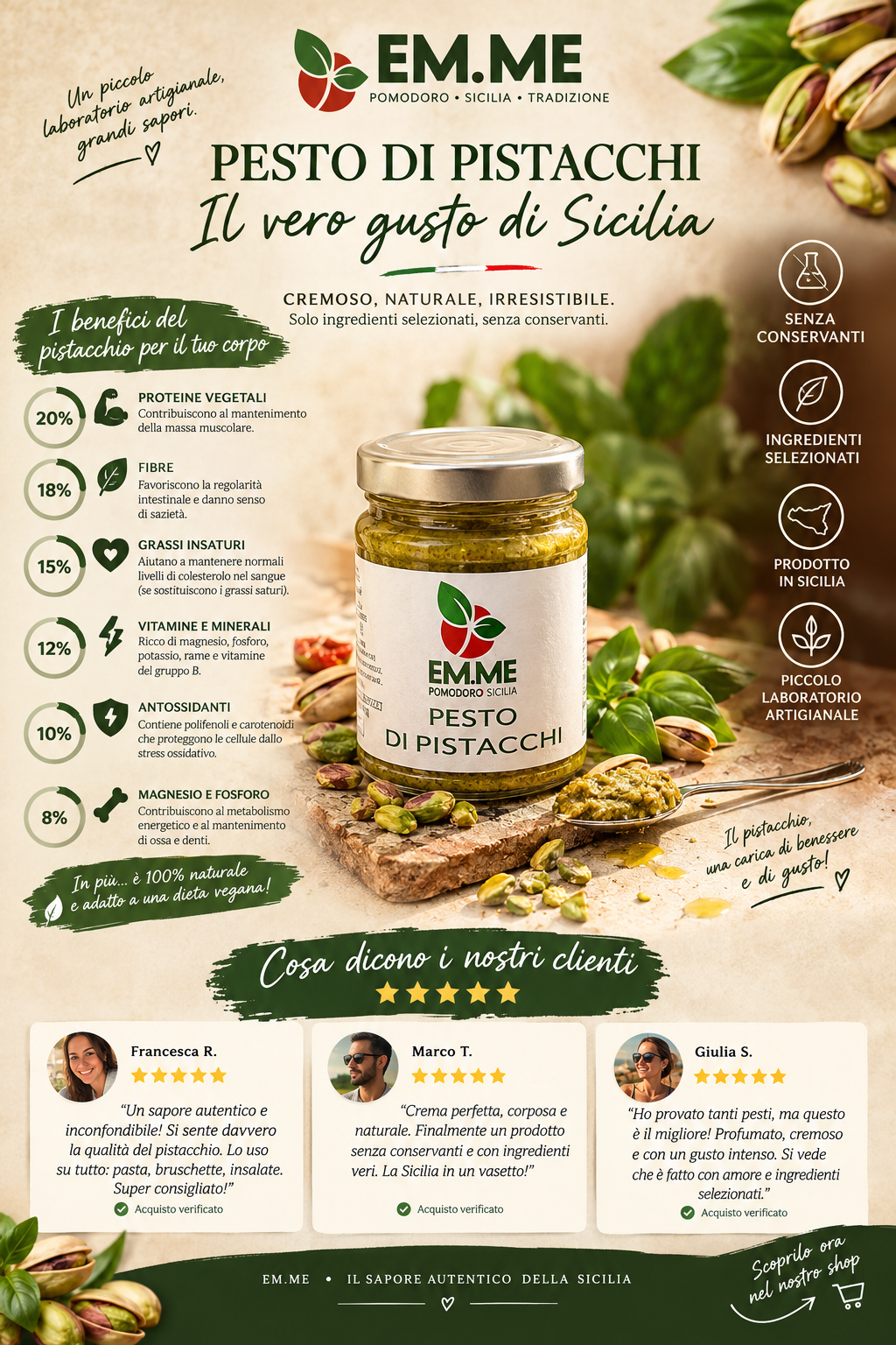 Pesto di pistacchio