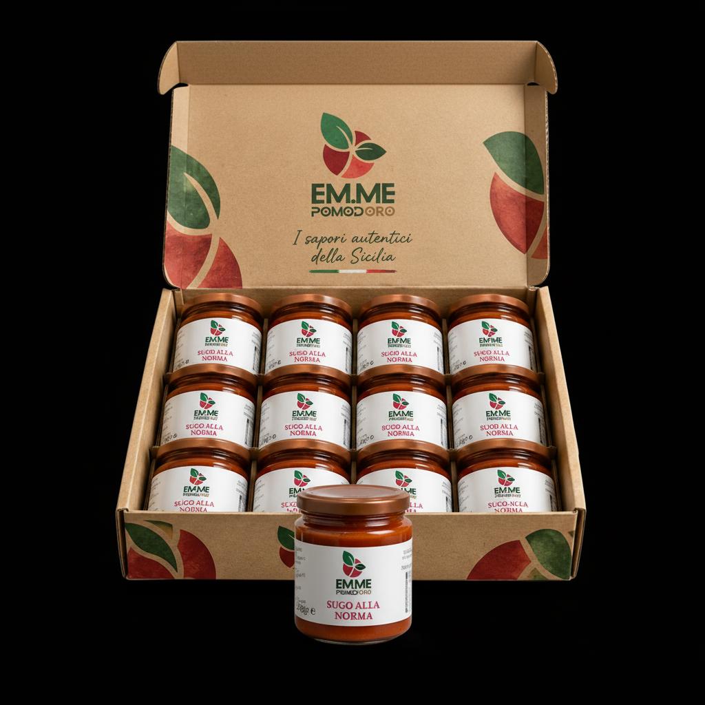 Box Sugo alla Norma - sfondo nero