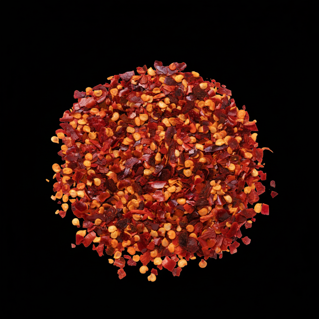 Peperoncino Frantumato - sfondo nero